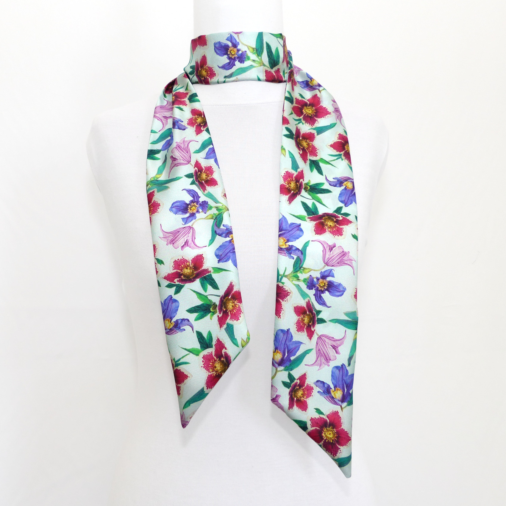 Écharpe En Soie Pour Femme - Ceinture Fine - Cravate