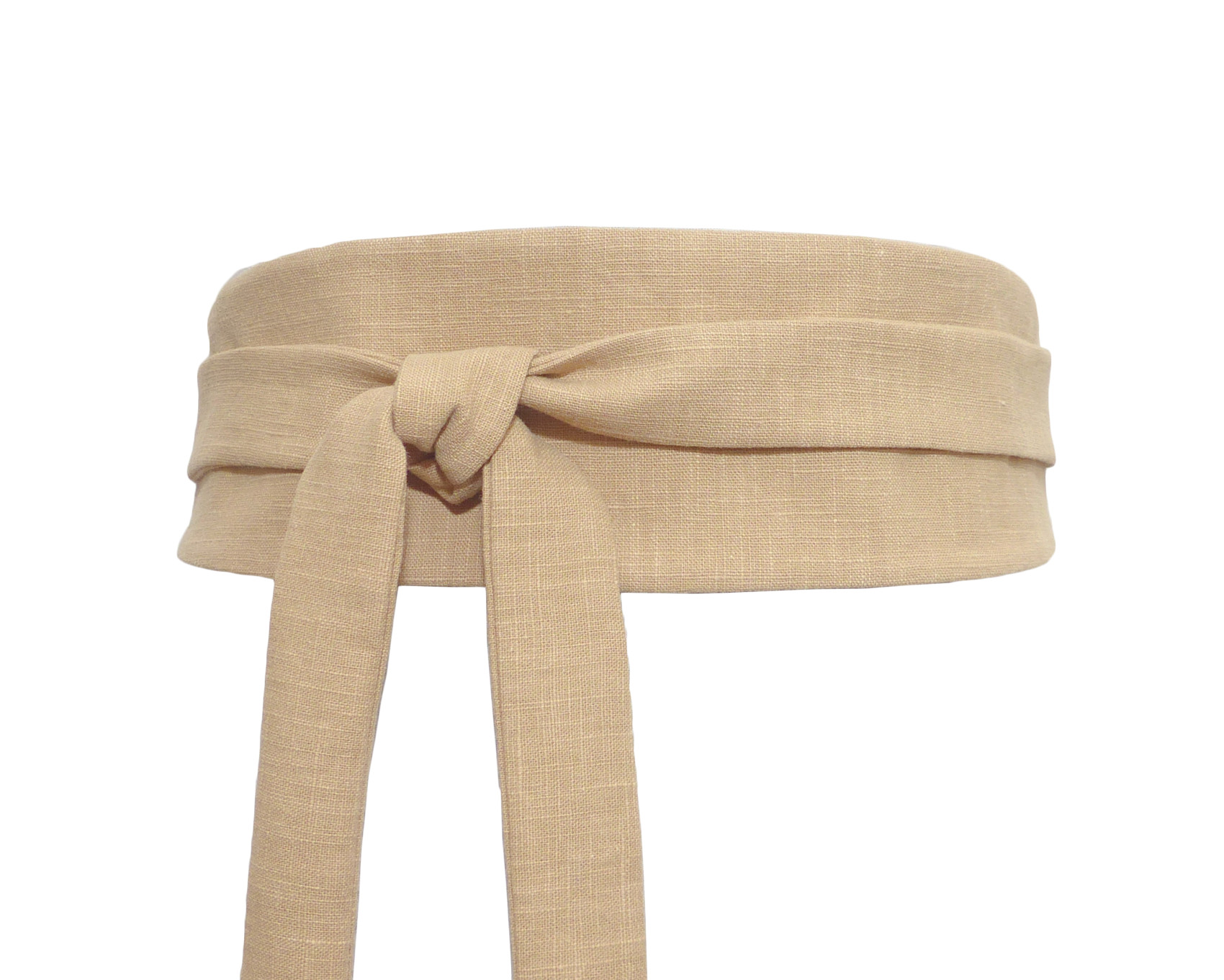Obi Gürtel, Sand Beige Leinen Polina Couture